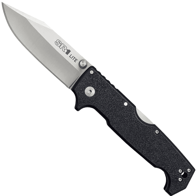 Cold Steel CS62K1Z SR1 Lite 4" Folding Clip Point Plain Stonewashed 8Cr14MoV Knife Cold Steel CS62K1Z SR1 Lite 4" Folding Clip Point Plain Stonewashed 8Cr14MoV Knife