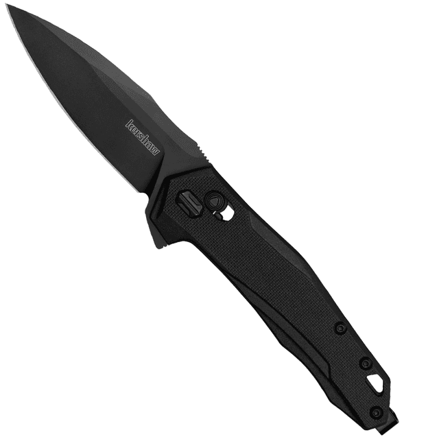 Kershaw 2041 Monitor Mid-Size 3" Folding Spear Point Plain Black Oxide D2 Knife Kershaw 2041 Monitor Mid-Size 3" Folding Spear Point Plain Black Oxide D2 Knife