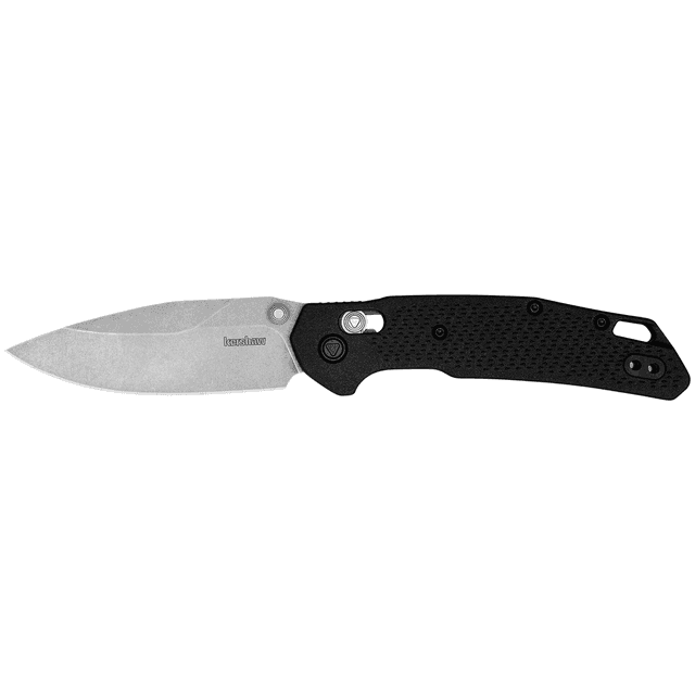 Kershaw 2037 Heist Mid-Size 3.20" Folding Clip Point Plain Stonewashed D2 Steel Knife Kershaw 2037 Heist Mid-Size 3.20" Folding Clip Point Plain Stonewashed D2 Steel Knife
