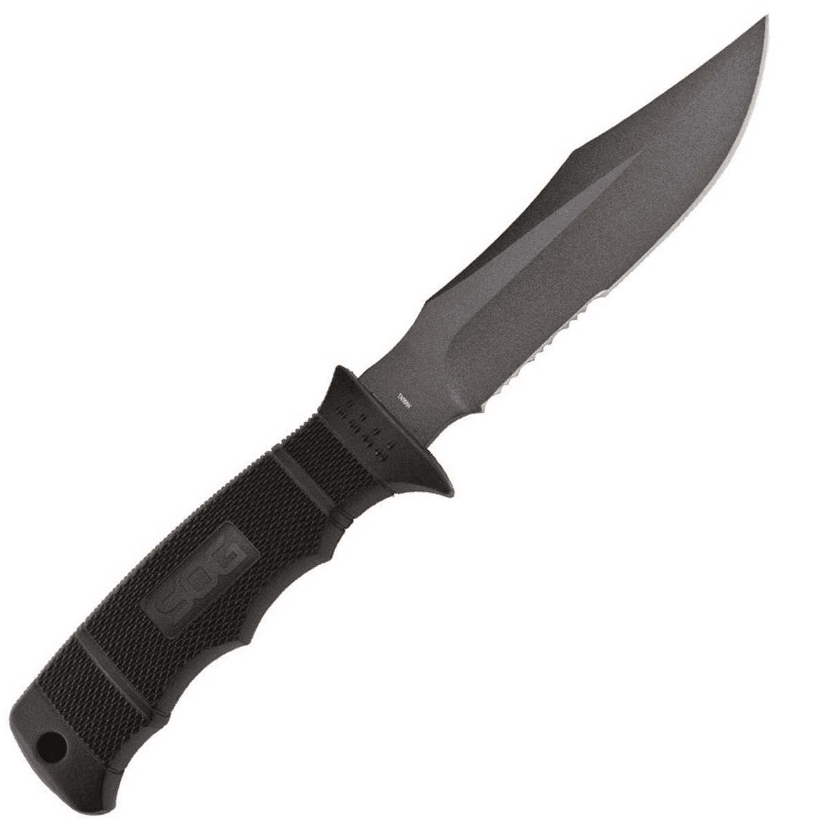 S.O.G SOGM37NCP Seal Pup 4.75" Fixed Clip Point Part Serrated Knife S.O.G SOGM37NCP Seal Pup 4.75" Fixed Clip Point Part Serrated Knife
