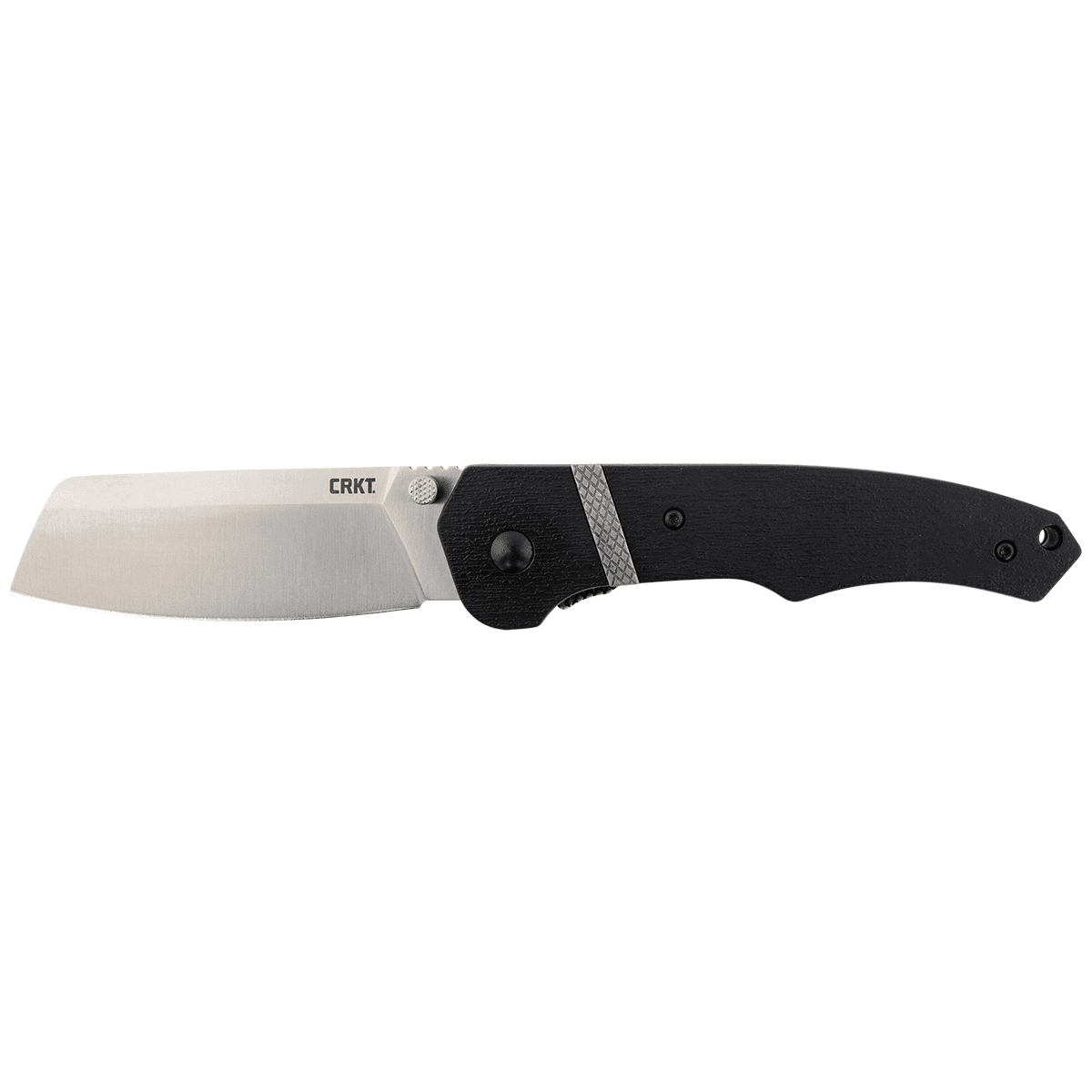 CRKT 7271 Ripsnort II 3.48" Folding Cleaver Plain Satin 8Cr13MoV Knife CRKT 7271 Ripsnort II 3.48" Folding Cleaver Plain Satin 8Cr13MoV Knife