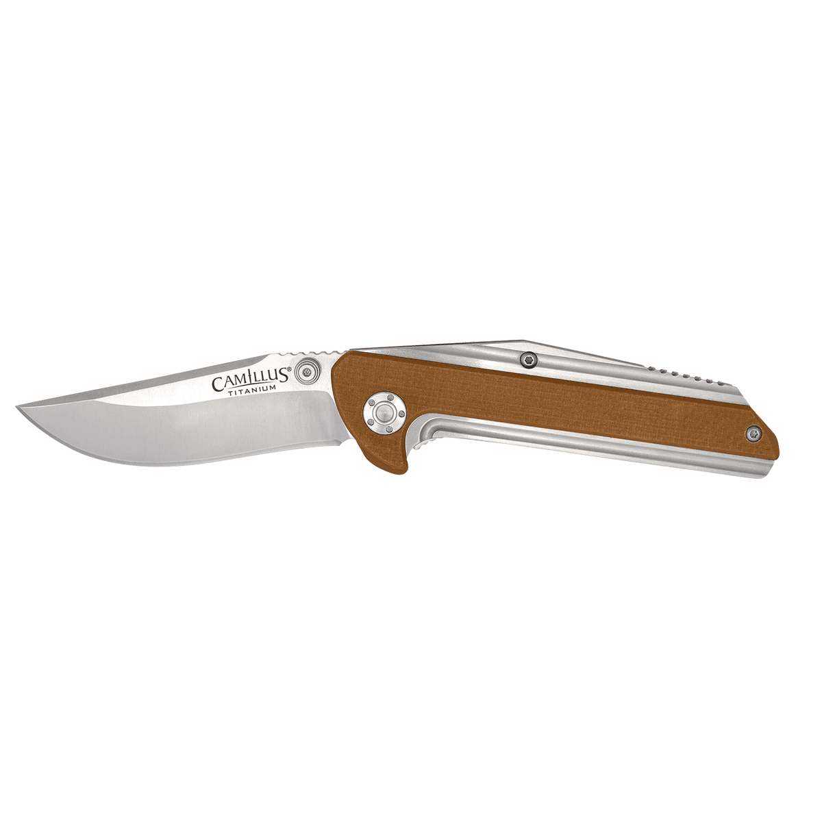 Camillus 19196 Sevens 2.75" Folding Plain Silver AUS-8 Carbonitride Titanium Knife Camillus 19196 Sevens 2.75" Folding Plain Silver AUS-8 Carbonitride Titanium Knife