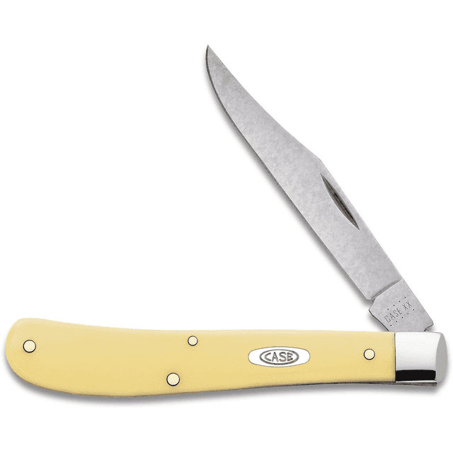 Case 031S Trapper Slimline 3.25" Folding Clip Point Plain Tumble Polished Knife Case 031S Trapper Slimline 3.25" Folding Clip Point Plain Tumble Polished Knife