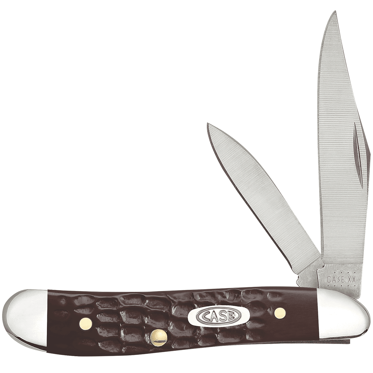 Case 00046 Peanut 2.10"/1.53" Folding Clip/Pen Plain As-Ground Tru-Sharp Knife Case 00046 Peanut 2.10"/1.53" Folding Clip/Pen Plain As-Ground Tru-Sharp Knife