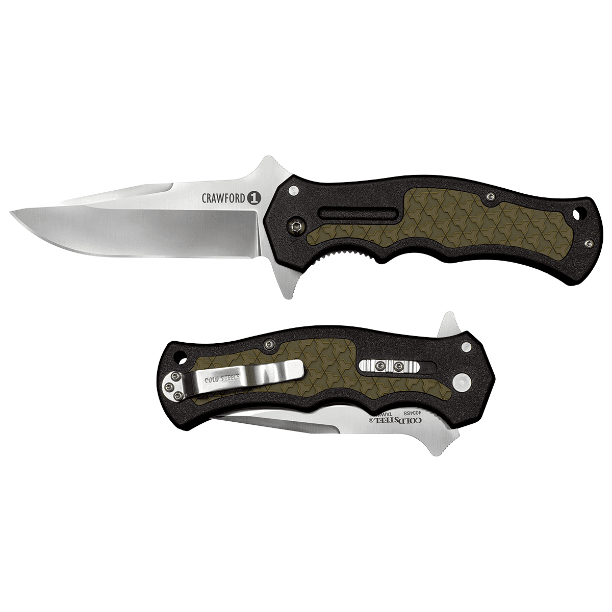 Cold Steel CS20MWCZ Crawford 1 3.50" Folding Plain Clip Point Knife Cold Steel CS20MWCZ Crawford 1 3.50" Folding Plain Clip Point Knife