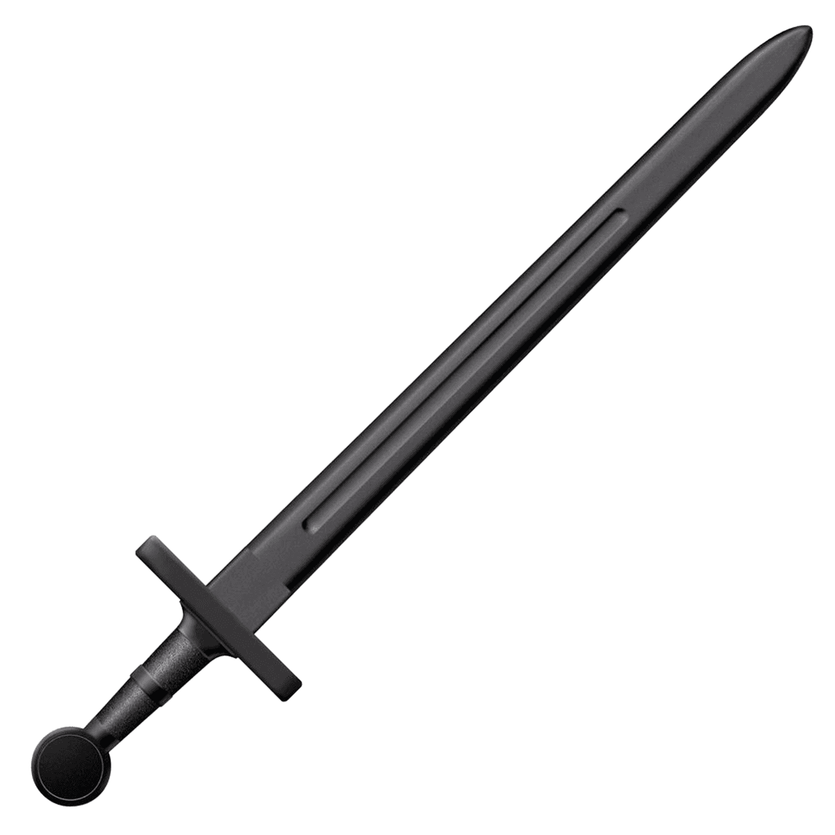 Cold Steel CS92BKS Medieval Training Sword 32.25" Sword Plain Black Polypropylene Blade/7.25" Black Polypropylene Handle Cold Steel CS92BKS Medieval Training Sword 32.25" Sword Plain Black Polypropylene Blade/7.25" Black Polypropylene Handle
