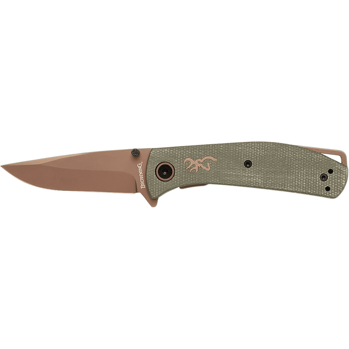 Browning 3220516 Trailside EDC Small 3" Folding Modified Drop Point Knife Browning 3220516 Trailside EDC Small 3" Folding Modified Drop Point Knife