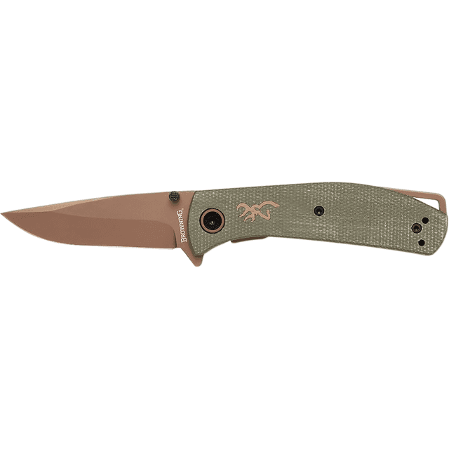Browning 3220516 Trailside EDC Small 3" Folding Modified Drop Point Knife Browning 3220516 Trailside EDC Small 3" Folding Modified Drop Point Knife