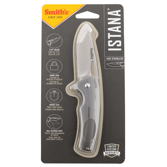 Smiths Products 51246 Istana 2.75" Folding Drop Point Knife Smiths Products 51246 Istana 2.75" Folding Drop Point Knife