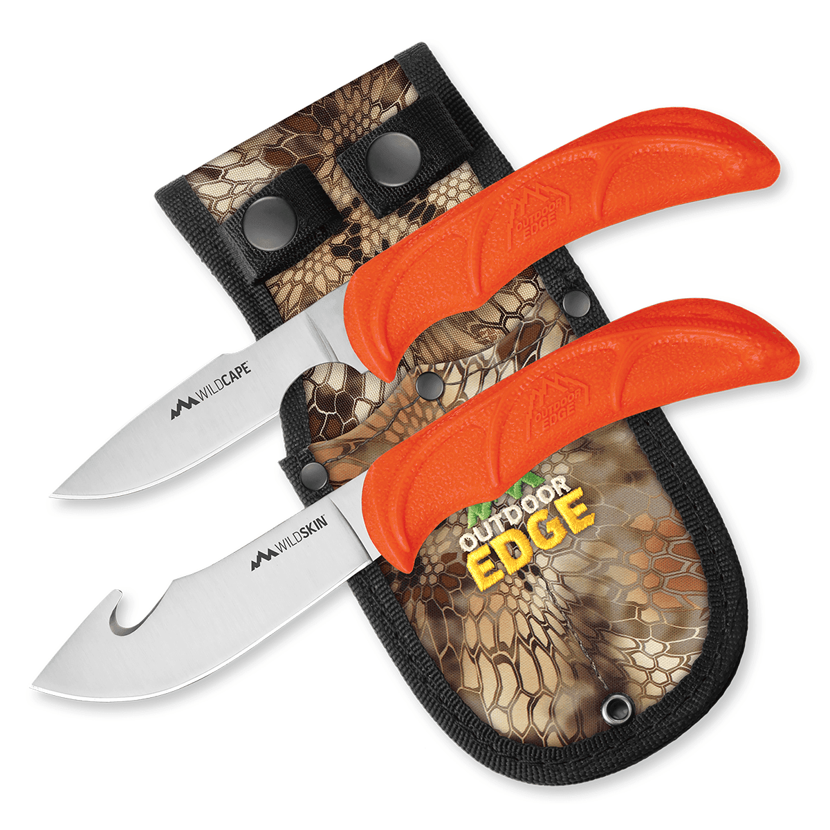 Outdoor Edge WR1C WildPair 2.50"/4" Fixed Gut Hook/Caper Plain/Gut Hook Knife Set Outdoor Edge WR1C WildPair 2.50"/4" Fixed Gut Hook/Caper Plain/Gut Hook Knife Set