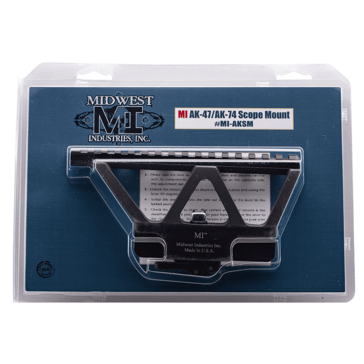 Midwest Industries MI AK Side Railed Scope Mount in Black Anodized Hardcoat - 110734 Midwest Industries MI AK Side Railed Scope Mount in Black Anodized Hardcoat - 110734