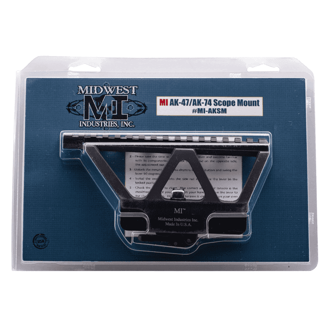 Midwest Industries MI AK Side Railed Scope Mount in Black Anodized Hardcoat - 110734 Midwest Industries MI AK Side Railed Scope Mount in Black Anodized Hardcoat - 110734