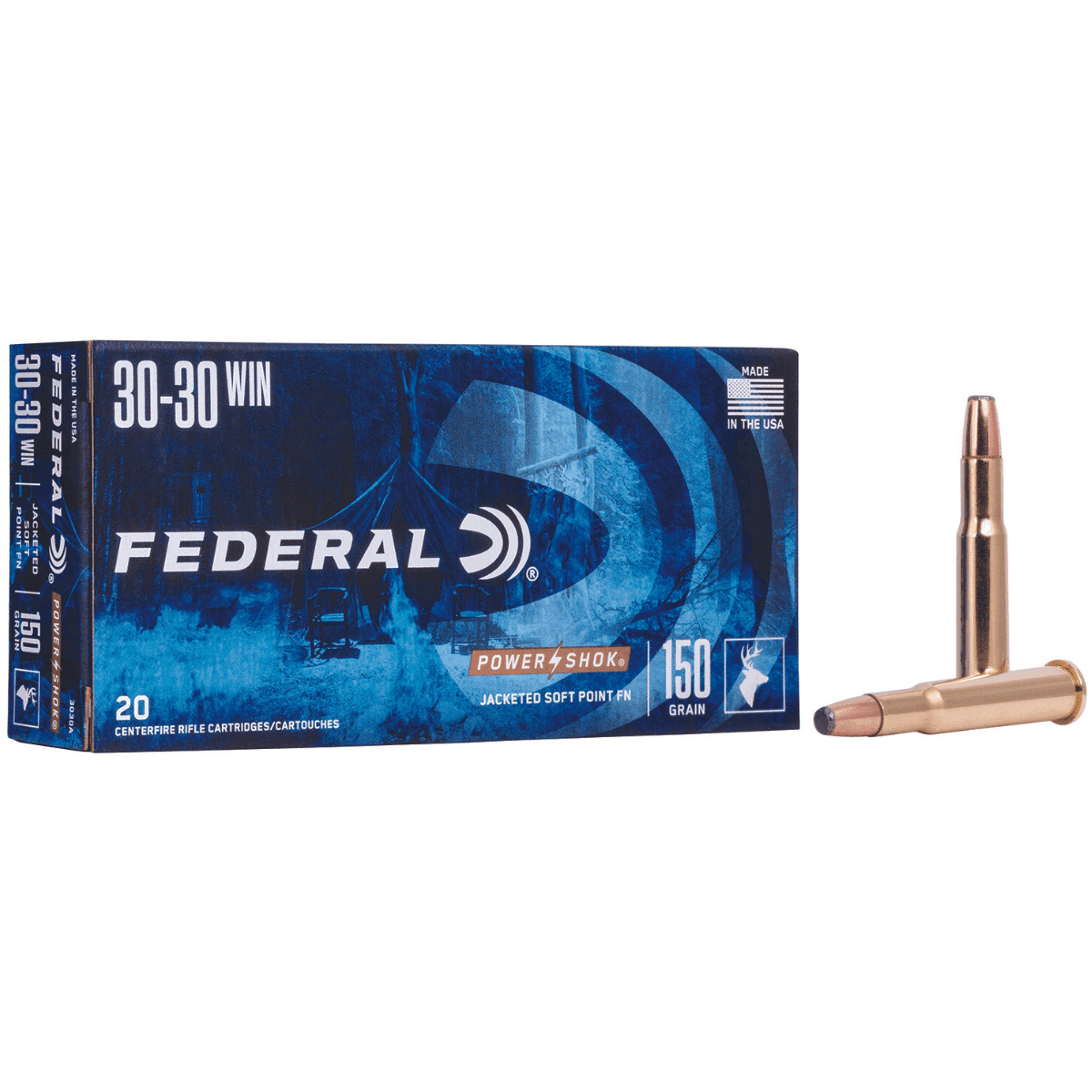 Federal Power-Shok 30-30 Win 150 grain, 20 Per Box Federal Power-Shok 30-30 Win 150 grain, 20 Per Box