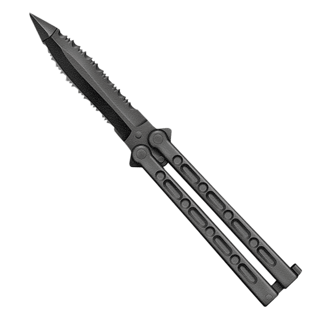 Cold Steel CS92EAA FGX Balisong 5" Folding Part Serrated Knife Cold Steel CS92EAA FGX Balisong 5" Folding Part Serrated Knife