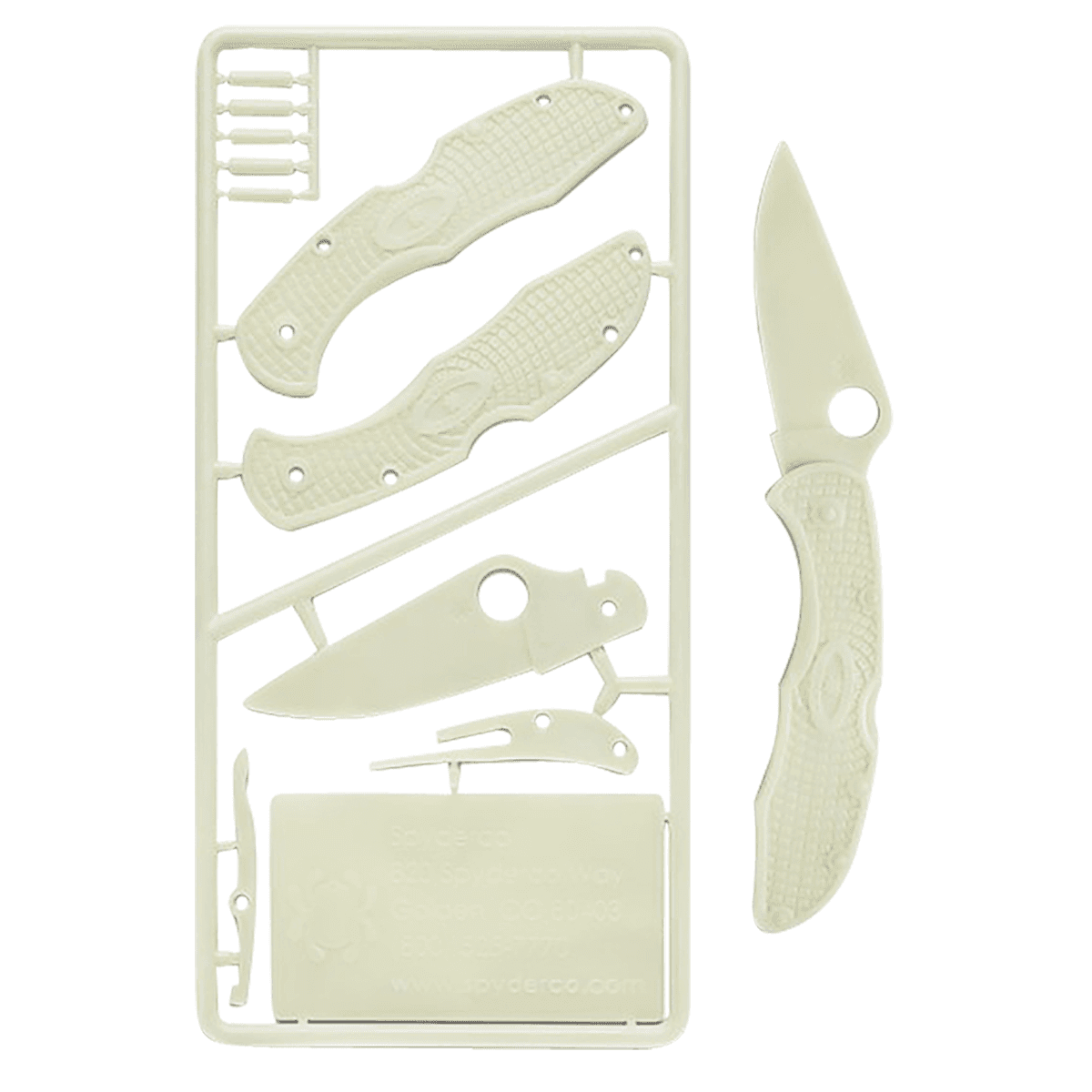 Spyderco PLKIT1 Delica 4 Plastic Kit For Children Ages 7+ Glow-In-The-Dark Plastic Spyderco PLKIT1 Delica 4 Plastic Kit For Children Ages 7+ Glow-In-The-Dark Plastic
