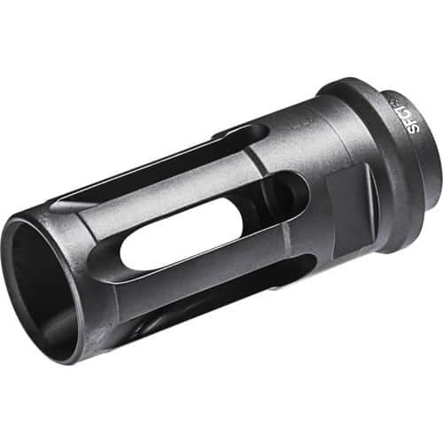 SureFire SFCT-556-1/2-28 Closed-Tine Flash Hider Black DLC Stainless Steel with 1/2"-28 tpi Threads & 2.30" OAL for 5.56x45mm NATO AR-15 SureFire SFCT-556-1/2-28 Closed-Tine Flash Hider Black DLC Stainless Steel with 1/2"-28 tpi Threads & 2.30" OAL for 5.56x45mm NATO AR-15