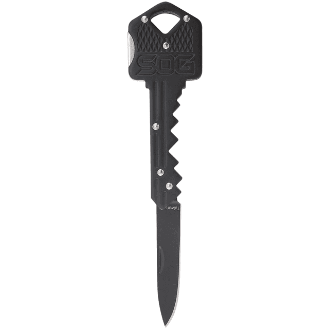 S.O.G SOGKEY101 Key 1.50" Folding Plain Drop Point Black Hardcased 5Cr13MoV SS Knife S.O.G SOGKEY101 Key 1.50" Folding Plain Drop Point Black Hardcased 5Cr13MoV SS Knife
