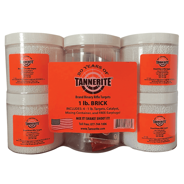 Tannerite 1BR 1 Pound Target Impact Enhancement Explosion White Vapor Centerfire Rifle Firearm 1 lb 4 Targets Tannerite 1BR 1 Pound Target Impact Enhancement Explosion White Vapor Centerfire Rifle Firearm 1 lb 4 Targets