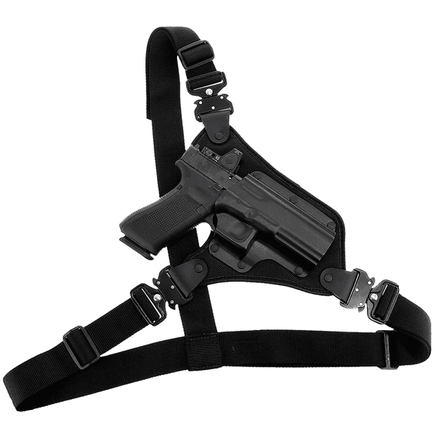 Galco HR248RB High Ready Fits Chest Up To 58 " Black Kydex/Nylon Shoulder/Torso Strap Fits Sig P220/P226/Browning BDA Right Hand Galco HR248RB High Ready Fits Chest Up To 58 " Black Kydex/Nylon Shoulder/Torso Strap Fits Sig P220/P226/Browning BDA Right Hand