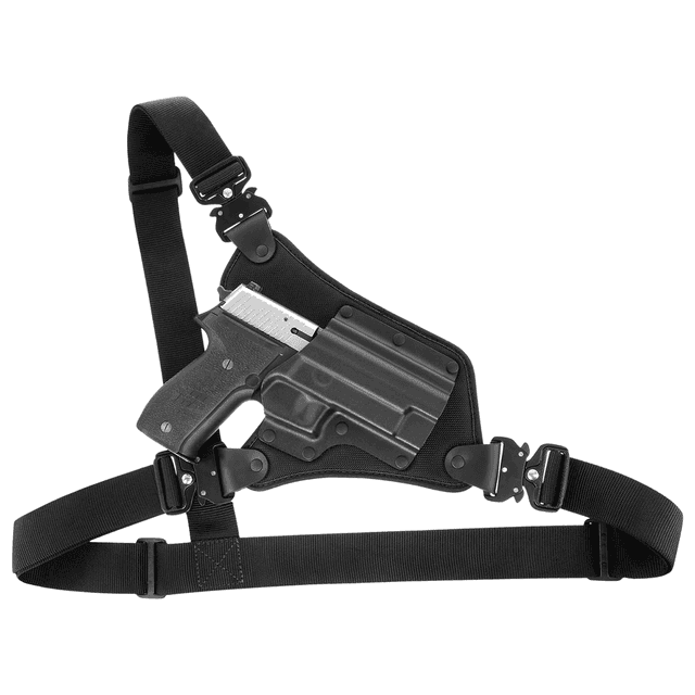 Galco HR880RB High Ready Chest Holster Fits Chest Up To 58 " Black Kydex/Nylon Shoulder/Torso Strap Fits Springfield XD 4"/XDM 4.5" Right Hand Galco HR880RB High Ready Chest Holster Fits Chest Up To 58 " Black Kydex/Nylon Shoulder/Torso Strap Fits Springfield XD 4"/XDM 4.5" Right Hand