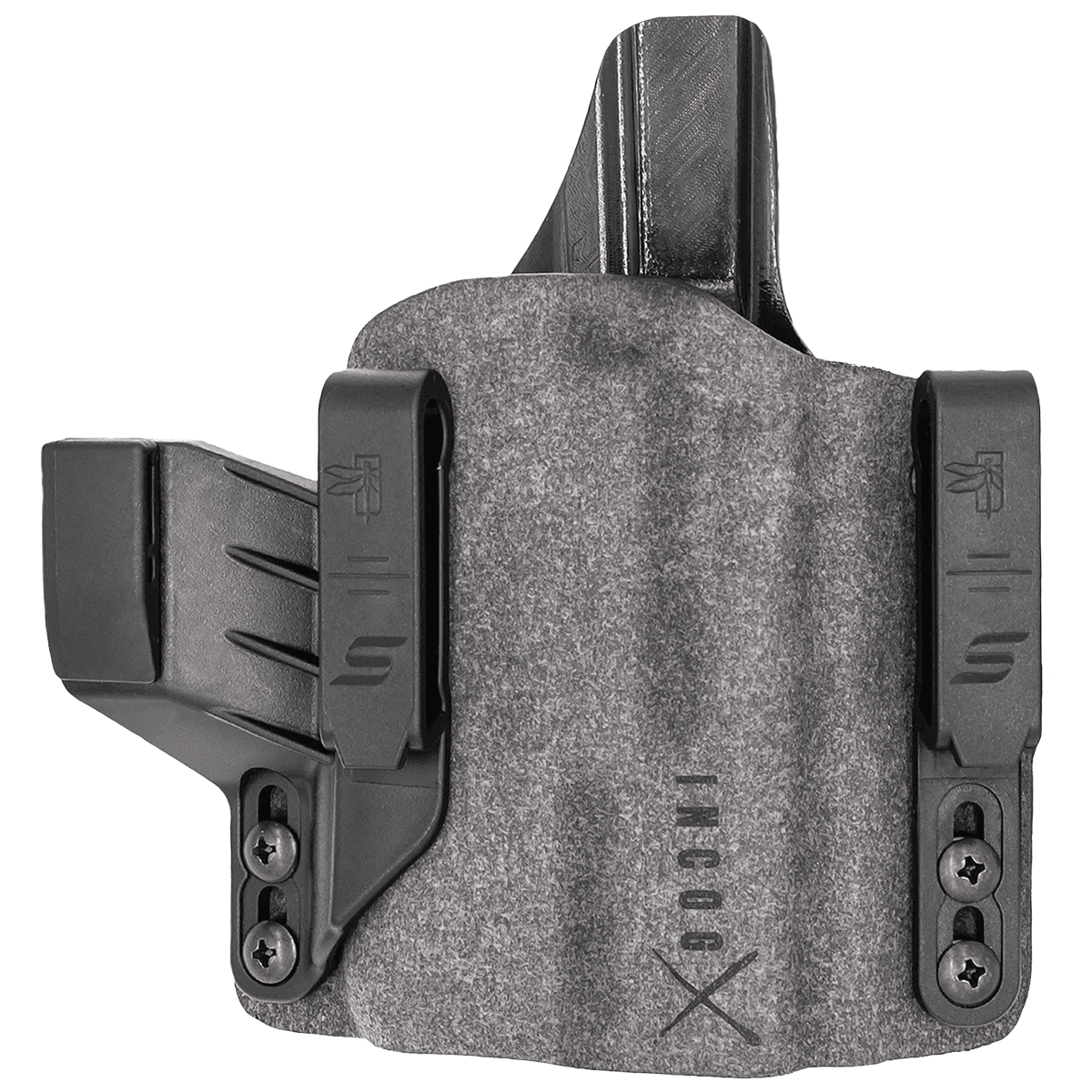 Safariland INCOG0835A0CX261 IncogX IWB Black/Gray Boltaron Belt Clip Fits Glock 17/19 Right Hand Safariland INCOG0835A0CX261 IncogX IWB Black/Gray Boltaron Belt Clip Fits Glock 17/19 Right Hand