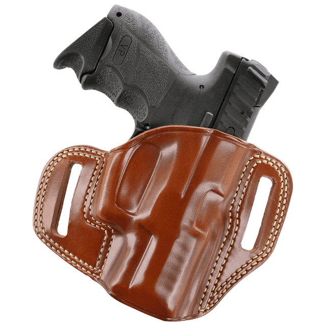 Galco CM854 Combat Master OWB Tan Leather Belt Slide Fits HK VP9 Right Hand Galco CM854 Combat Master OWB Tan Leather Belt Slide Fits HK VP9 Right Hand