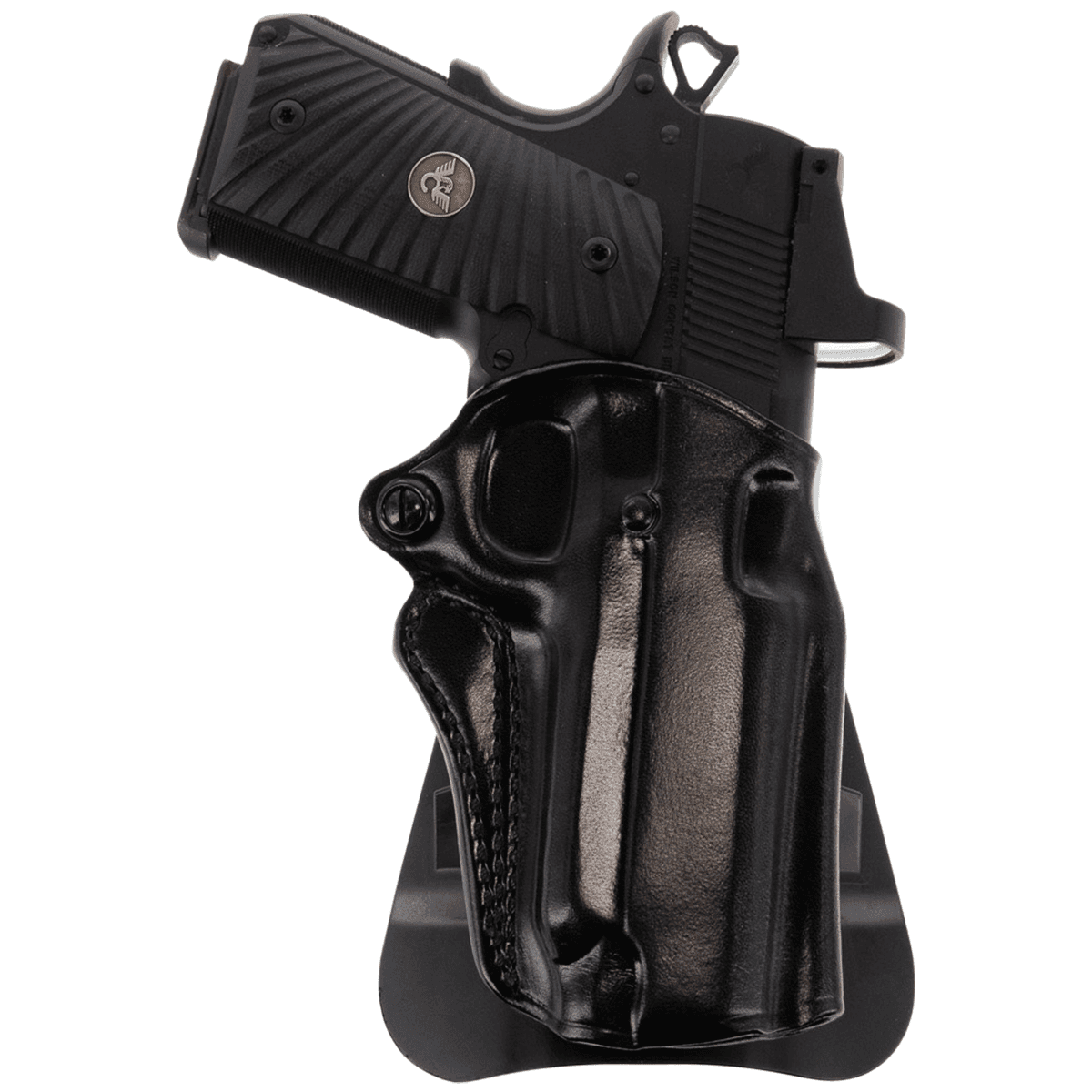 Galco SM2-266RB Speed Master 2.0 OWB Black Leather Paddle Fits Kimber/Springfield 1911 4", Colt/SW1911SC/Para USA 4 1/4" Right Hand Galco SM2-266RB Speed Master 2.0 OWB Black Leather Paddle Fits Kimber/Springfield 1911 4", Colt/SW1911SC/Para USA 4 1/4" Right Hand