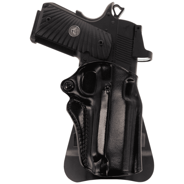 Galco SM2-652B Speed Master 2.0 OWB Black Leather Paddle Fits Mossberg MC1sc/Ruger Max-9/S&W M&P Shield Plus/Shield 3"9/40 & 2.0 9/40 Right Hand Galco SM2-652B Speed Master 2.0 OWB Black Leather Paddle Fits Mossberg MC1sc/Ruger Max-9/S&W M&P Shield Plus/Shield 3"9/40 & 2.0 9/40 Right Hand