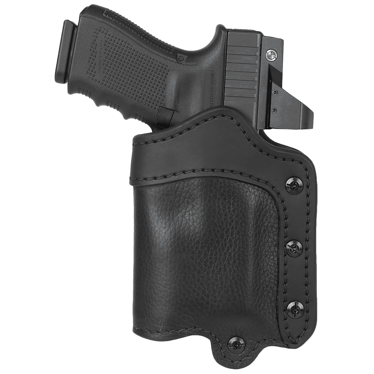 1791 Gunleather UCLB21NSBR Ultra Custom Light Bearing OWB Size 2.1 Night Sky Black Leather Belt Loop Compatible w/Glock 17/S&W M&P Shield/Springfield XD Right Hand 1791 Gunleather UCLB21NSBR Ultra Custom Light Bearing OWB Size 2.1 Night Sky Black Leather Belt Loop Compatible w/Glock 17/S&W M&P Shield/Springfield XD Right Hand