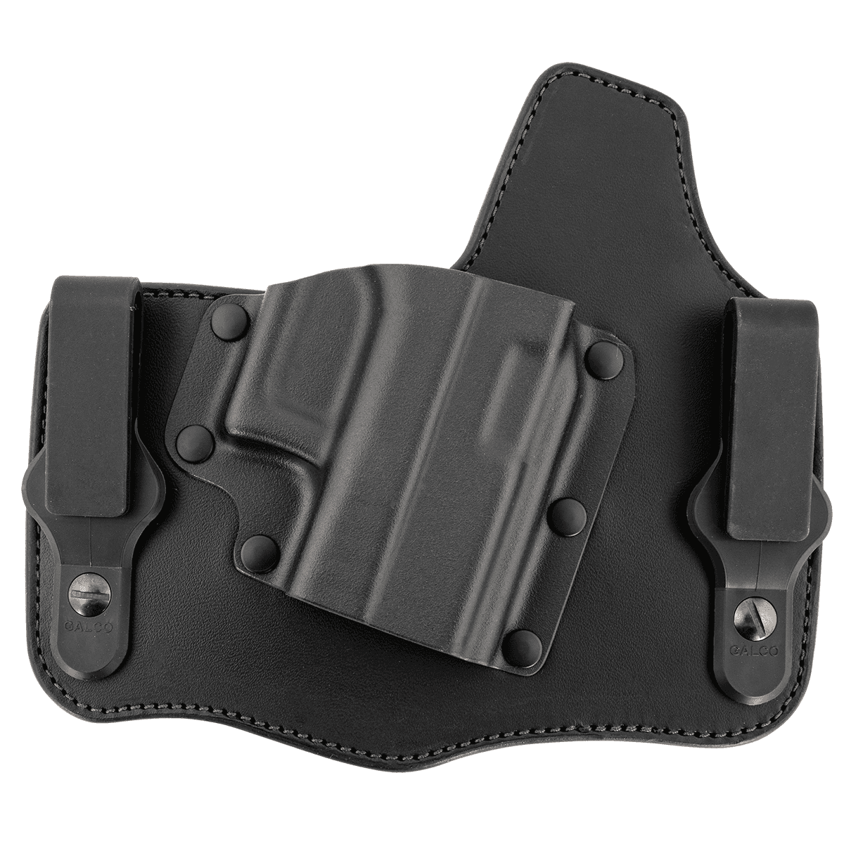 Galco KC800RB KingTuk Classic IWB Black Kydex/Leather Fits Glock 43/43x, UniClip, Right Hand Galco KC800RB KingTuk Classic IWB Black Kydex/Leather Fits Glock 43/43x, UniClip, Right Hand