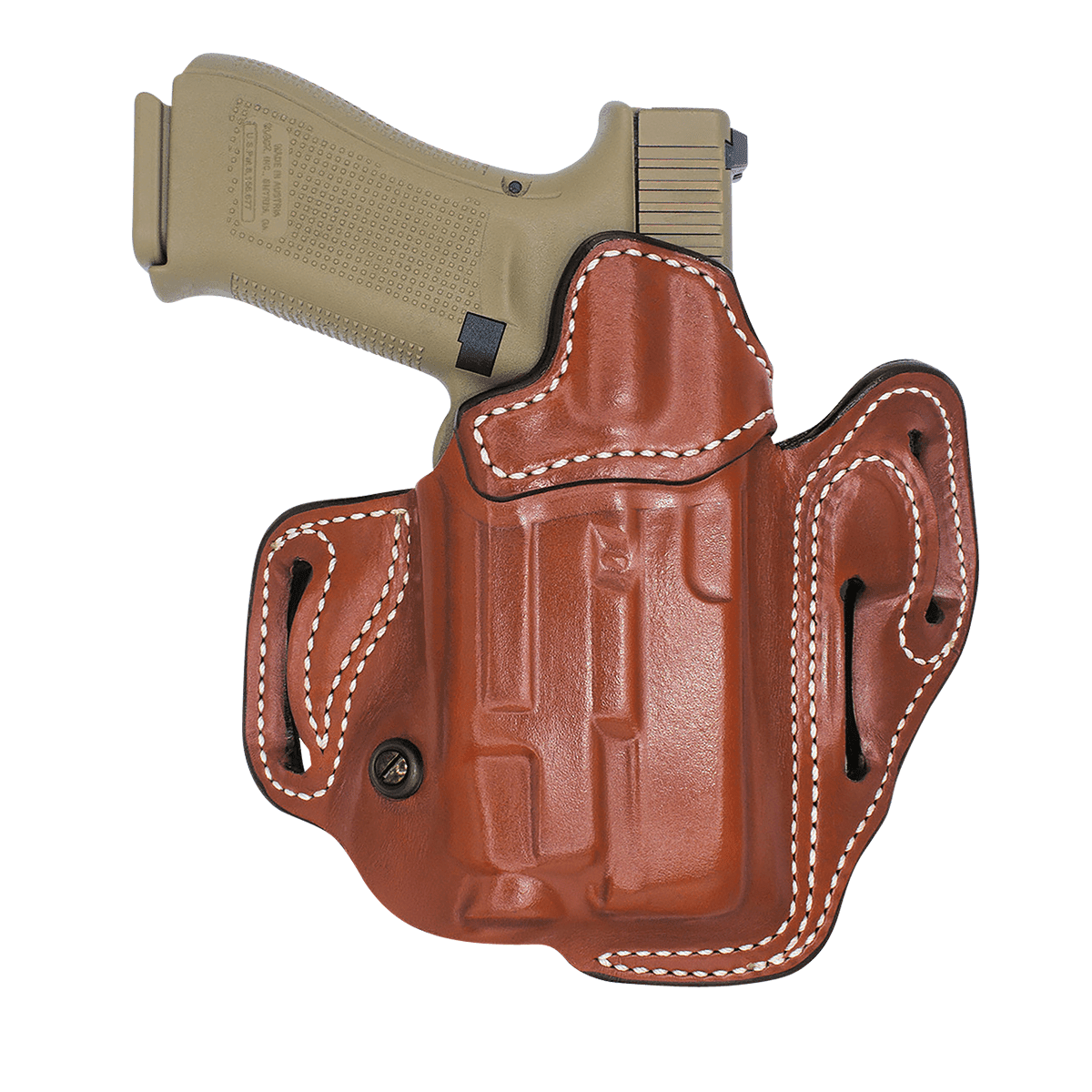 DeSantis Gunhide 201TA0RZ0 Vengeance Scabbard OWB Tan Leather Fits Glock 17/22/31 w/SURFR X300 OR, Belt Slide DeSantis Gunhide 201TA0RZ0 Vengeance Scabbard OWB Tan Leather Fits Glock 17/22/31 w/SURFR X300 OR, Belt Slide