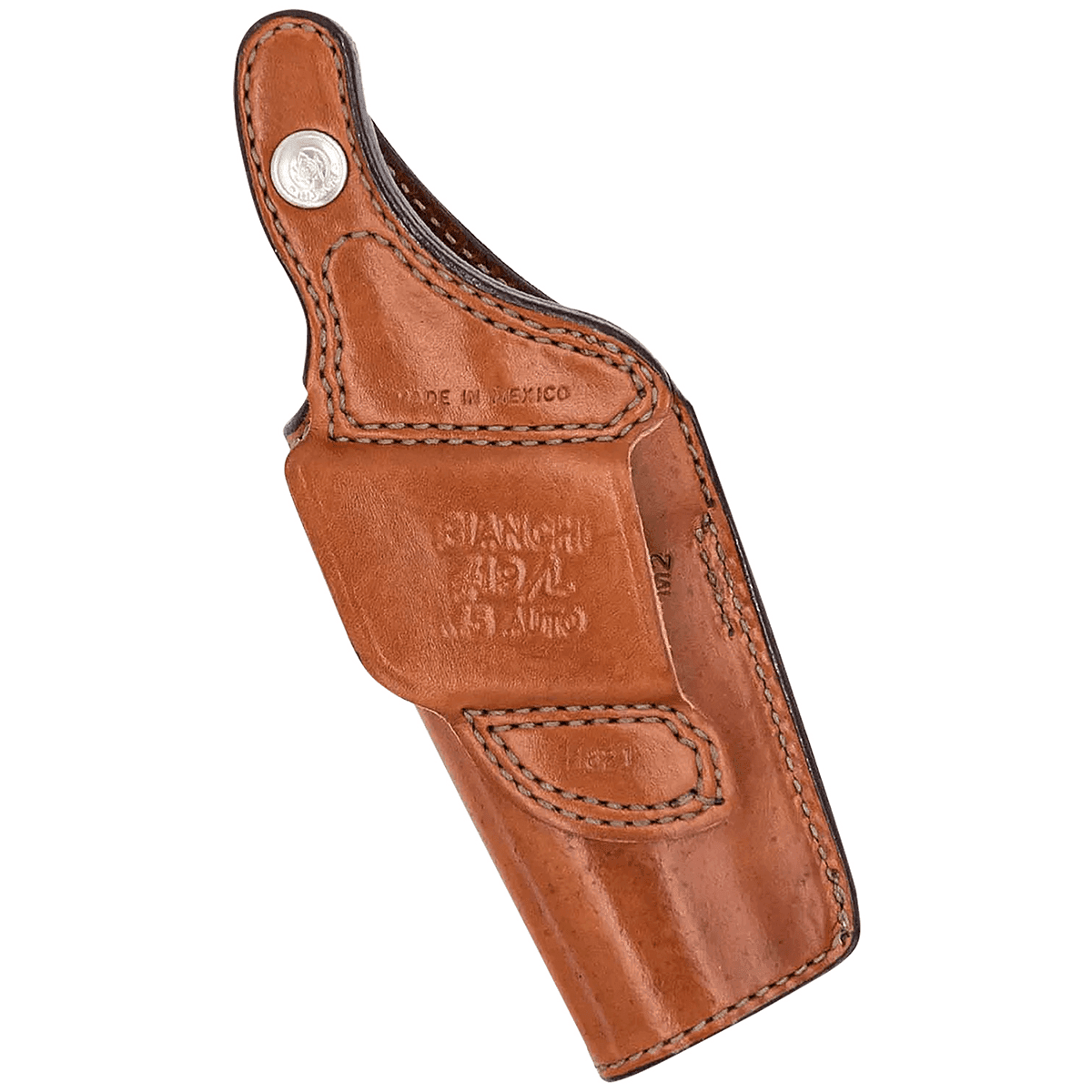 Bianchi 17632 19L Thumbsnap Belt Holster Size 19 Open Bottom Style made of Leather with Tan Finish & Belt Loop Mount Type fits Ruger SR1911 & Springfield 1911-A1 for Right Hand Bianchi 17632 19L Thumbsnap Belt Holster Size 19 Open Bottom Style made of Leather with Tan Finish & Belt Loop Mount Type fits Ruger SR1911 & Springfield 1911-A1 for Right Hand