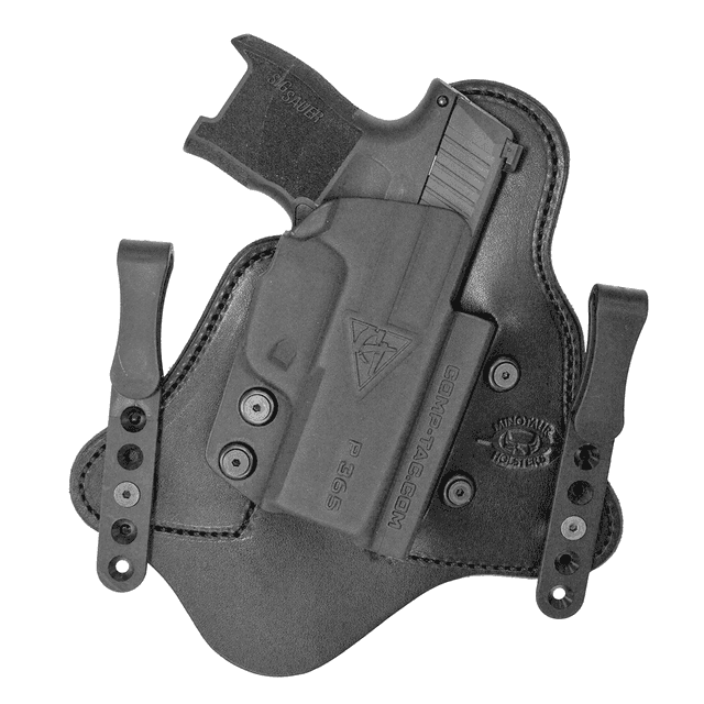 Comp-Tac C225SS263RBSN MTAC IWB Black Kydex/Leather Belt Clip Fits Sig P365XL Right Hand Comp-Tac C225SS263RBSN MTAC IWB Black Kydex/Leather Belt Clip Fits Sig P365XL Right Hand
