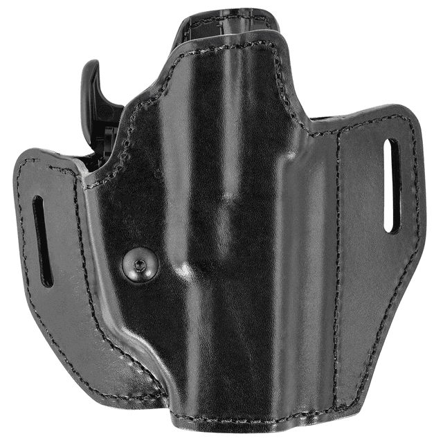 Bianchi 58351 Allusion Assent Pro-Fit OWB Size 13 Black Leather Belt Slide Compatible w/Springfield XDS/Ruger American Pistol/Glock 17/22 Belt Up to 1.50" Wide Right Hand Bianchi 58351 Allusion Assent Pro-Fit OWB Size 13 Black Leather Belt Slide Compatible w/Springfield XDS/Ruger American Pistol/Glock 17/22 Belt Up to 1.50" Wide Right Hand