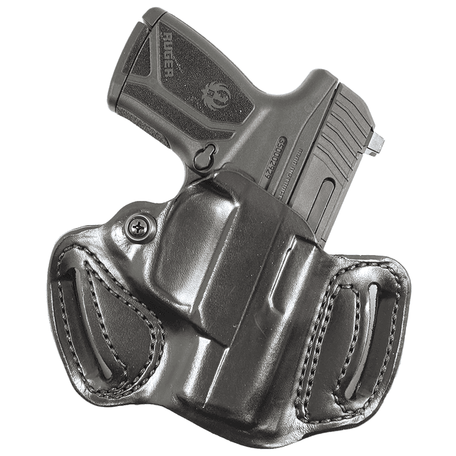 DeSantis Gunhide 086BA1ZZ0 Mini Slide Black Leather Fits Rost Martin RMIC Belt Loop Mount Right Hand DeSantis Gunhide 086BA1ZZ0 Mini Slide Black Leather Fits Rost Martin RMIC Belt Loop Mount Right Hand