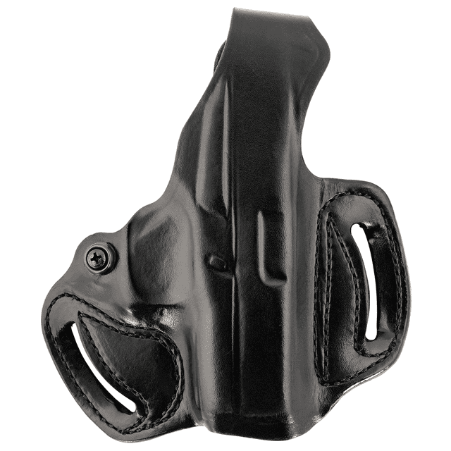 DeSantis Gunhide 085BA8BZ0 Thumb Break Mini Slide OWB Black Leather Belt Slide Fits Glock 43/43x/48 Belt 1.75" Wide Right Hand DeSantis Gunhide 085BA8BZ0 Thumb Break Mini Slide OWB Black Leather Belt Slide Fits Glock 43/43x/48 Belt 1.75" Wide Right Hand