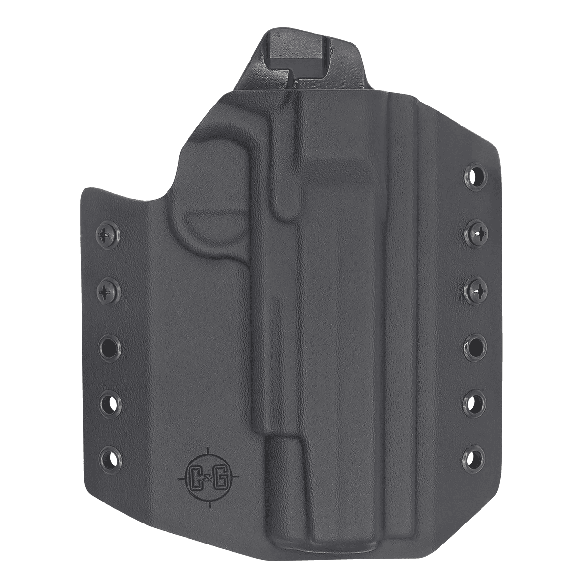 C&G Holsters 0354100 Covert OWB Black Kydex Belt Loop Fits Sig 1911 Rail 5" C&G Holsters 0354100 Covert OWB Black Kydex Belt Loop Fits Sig 1911 Rail 5"