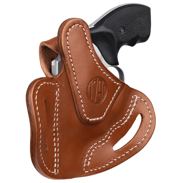 1791 Gunleather RVHX1CBRR RVHX-1 OWB Size 01 Classic Brown Leather Belt Slide, J-Frame, Right Hand 1791 Gunleather RVHX1CBRR RVHX-1 OWB Size 01 Classic Brown Leather Belt Slide, J-Frame, Right Hand