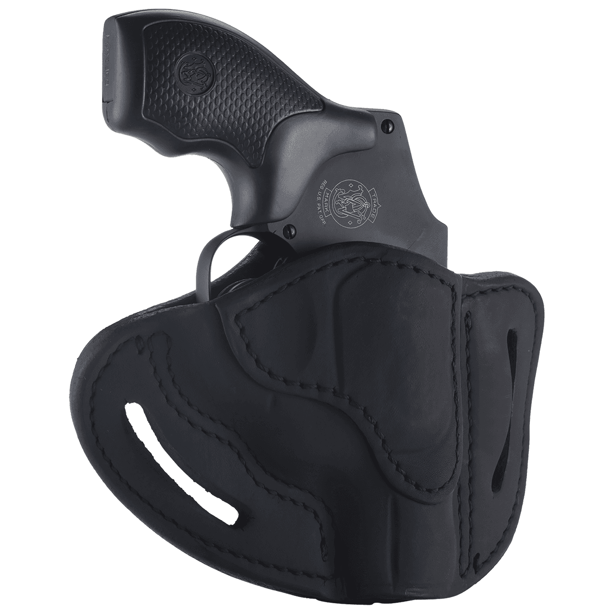 1791 Gunleather RVHX1SBLR RVHX-1 OWB Size 01 Stealth Black Leather Belt Slide, J-Frame, Right Hand 1791 Gunleather RVHX1SBLR RVHX-1 OWB Size 01 Stealth Black Leather Belt Slide, J-Frame, Right Hand