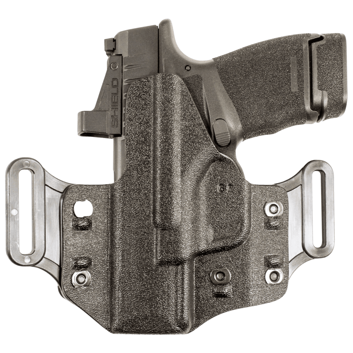 DeSantis Gunhide 195KB8WZ0 Veiled Partner OWB Black Kydex Belt Slide Fits Springfield Prodigy w/wo Red Dot Fits 4.25-5" Barrel Left Hand DeSantis Gunhide 195KB8WZ0 Veiled Partner OWB Black Kydex Belt Slide Fits Springfield Prodigy w/wo Red Dot Fits 4.25-5" Barrel Left Hand