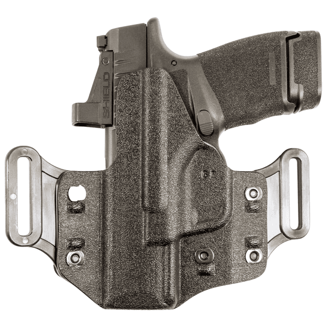 DeSantis Gunhide 195KB8WZ0 Veiled Partner OWB Black Kydex Belt Slide Fits Springfield Prodigy w/wo Red Dot Fits 4.25-5" Barrel Left Hand DeSantis Gunhide 195KB8WZ0 Veiled Partner OWB Black Kydex Belt Slide Fits Springfield Prodigy w/wo Red Dot Fits 4.25-5" Barrel Left Hand