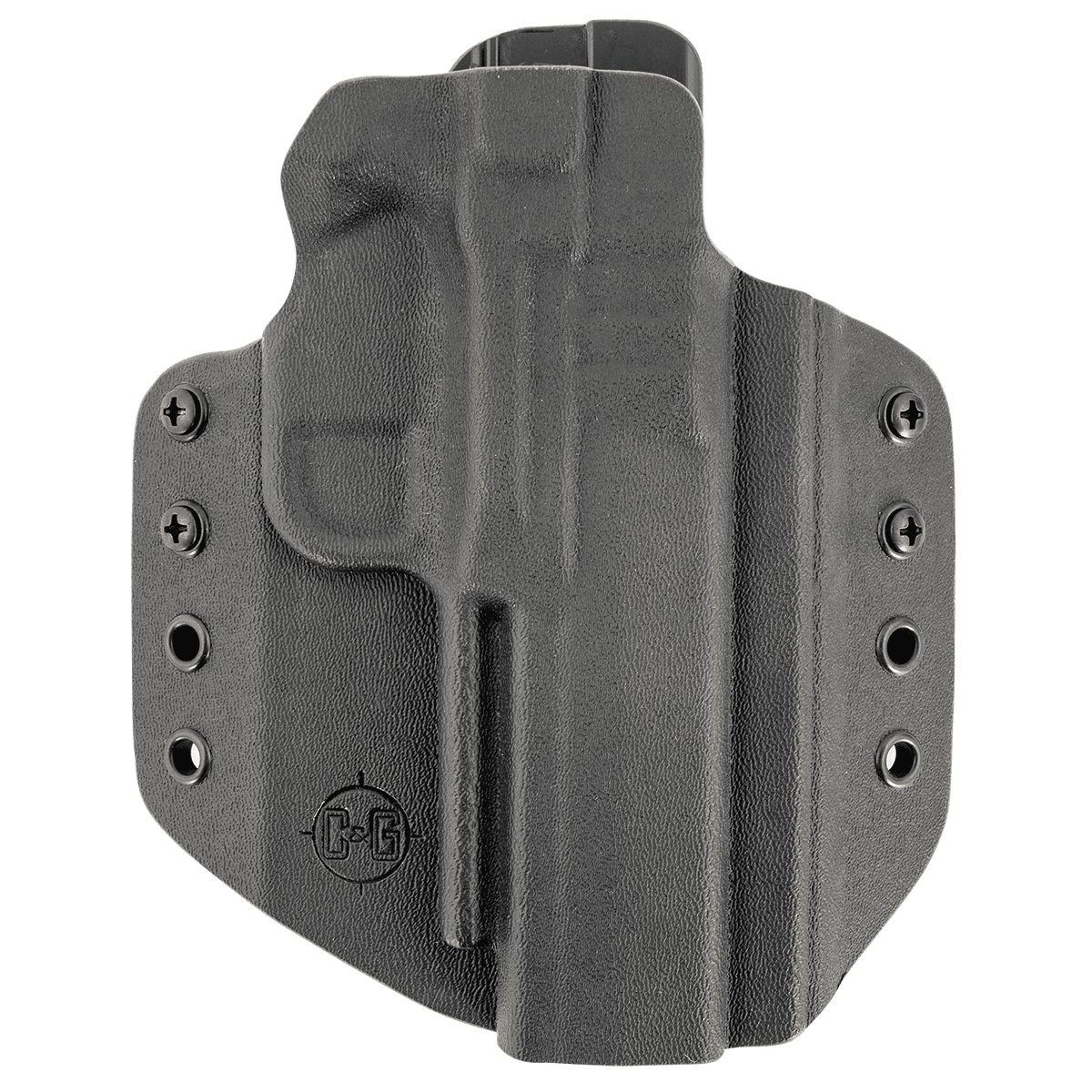 C&G Holsters 1850100 Covert OWB Black Kydex Belt Loop Fits 1911 Government 5" C&G Holsters 1850100 Covert OWB Black Kydex Belt Loop Fits 1911 Government 5"