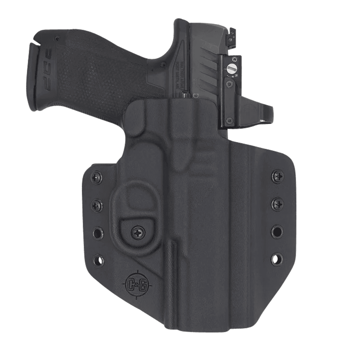 C&G Holsters 1206100 Covert OWB Black Kydex Belt Loop Fits Walther PDP 4.5" Right Hand C&G Holsters 1206100 Covert OWB Black Kydex Belt Loop Fits Walther PDP 4.5" Right Hand