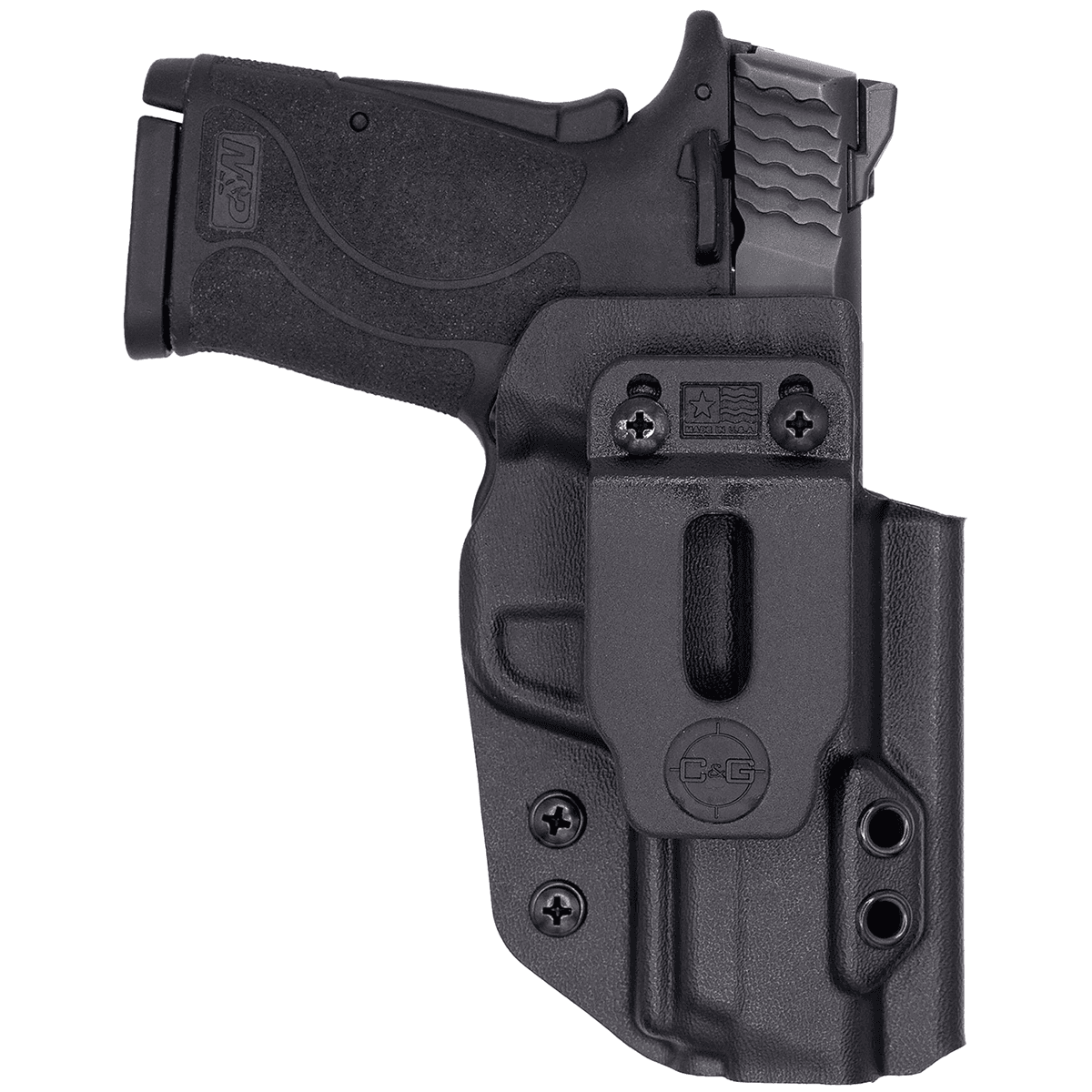 C&G Holsters 0538100 Covert IWB Black Kydex Belt Clip Fits S&W M&P Shield 9EZ Right Hand C&G Holsters 0538100 Covert IWB Black Kydex Belt Clip Fits S&W M&P Shield 9EZ Right Hand