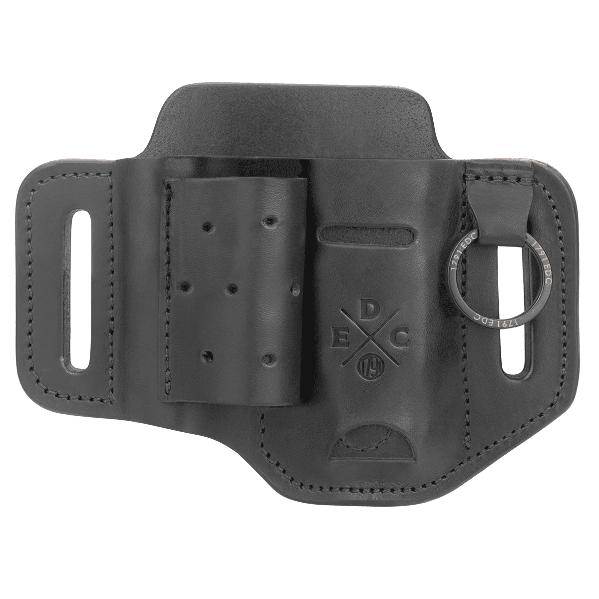 1791 Gunleather HDESLFBLKA EDC Heavy Duty Easy Slide OWB Black Leather Belt Slide Ambidextrous 1791 Gunleather HDESLFBLKA EDC Heavy Duty Easy Slide OWB Black Leather Belt Slide Ambidextrous