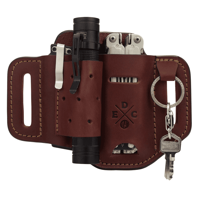 1791 Gunleather HDESLFCHNA EDC Heavy Duty Easy Slide OWB Chestnut Leather Belt Slide Ambidextrous 1791 Gunleather HDESLFCHNA EDC Heavy Duty Easy Slide OWB Chestnut Leather Belt Slide Ambidextrous