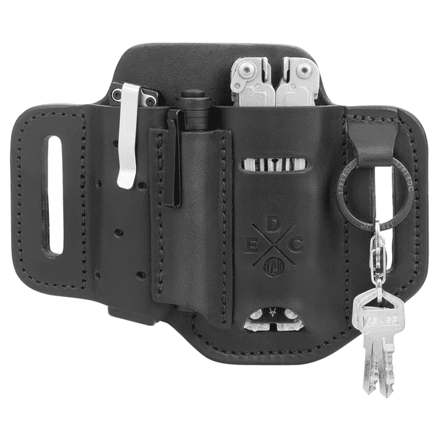 1791 Gunleather HDESSFBLKA EDC Heavy Duty Easy Slide OWB Black Leather Belt Slide Ambidextrous 1791 Gunleather HDESSFBLKA EDC Heavy Duty Easy Slide OWB Black Leather Belt Slide Ambidextrous