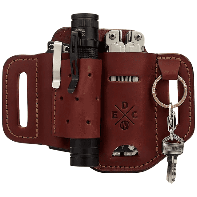 1791 Gunleather STESLFCHNA EDC Standard Easy Slide OWB Chestnut Leather Belt Slide Ambidextrous 1791 Gunleather STESLFCHNA EDC Standard Easy Slide OWB Chestnut Leather Belt Slide Ambidextrous