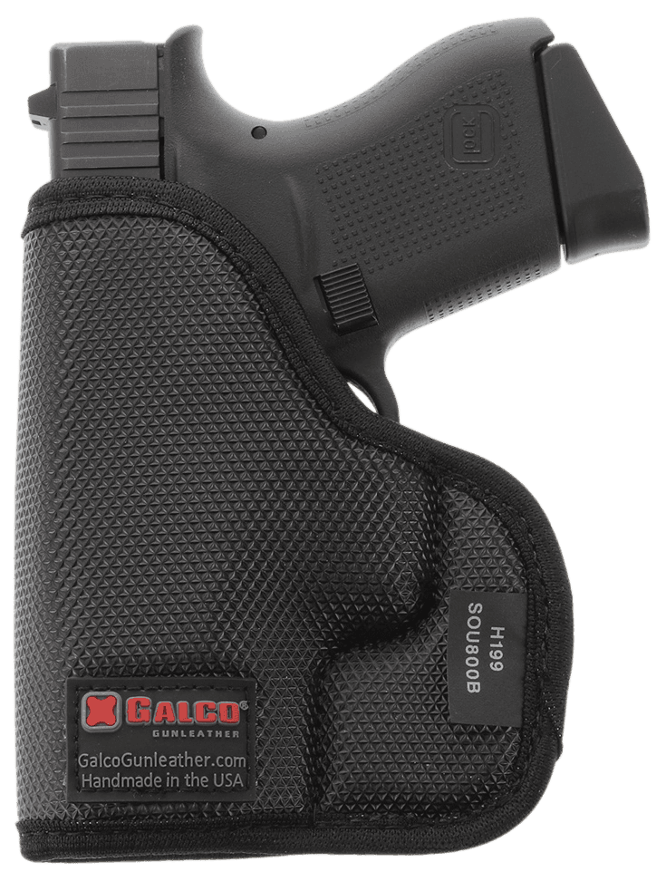 Galco SOU652B StukOn-U Black Gripper Shell Compatible w/ Glock 33/S&W M&P Shield/Taurus G2C Pocket Mount Ambidextrous Galco SOU652B StukOn-U Black Gripper Shell Compatible w/ Glock 33/S&W M&P Shield/Taurus G2C Pocket Mount Ambidextrous
