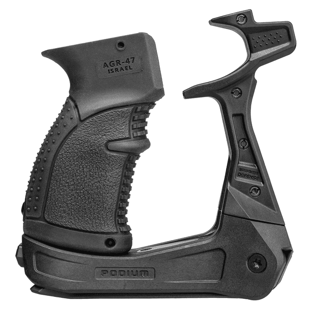 FAB Defense FXAKPODB AK-Podium Bi-Pod for AK-47/ AK-74 Includes AGR-47 Pistol Grip Black Reinforced Polymer FAB Defense FXAKPODB AK-Podium Bi-Pod for AK-47/ AK-74 Includes AGR-47 Pistol Grip Black Reinforced Polymer